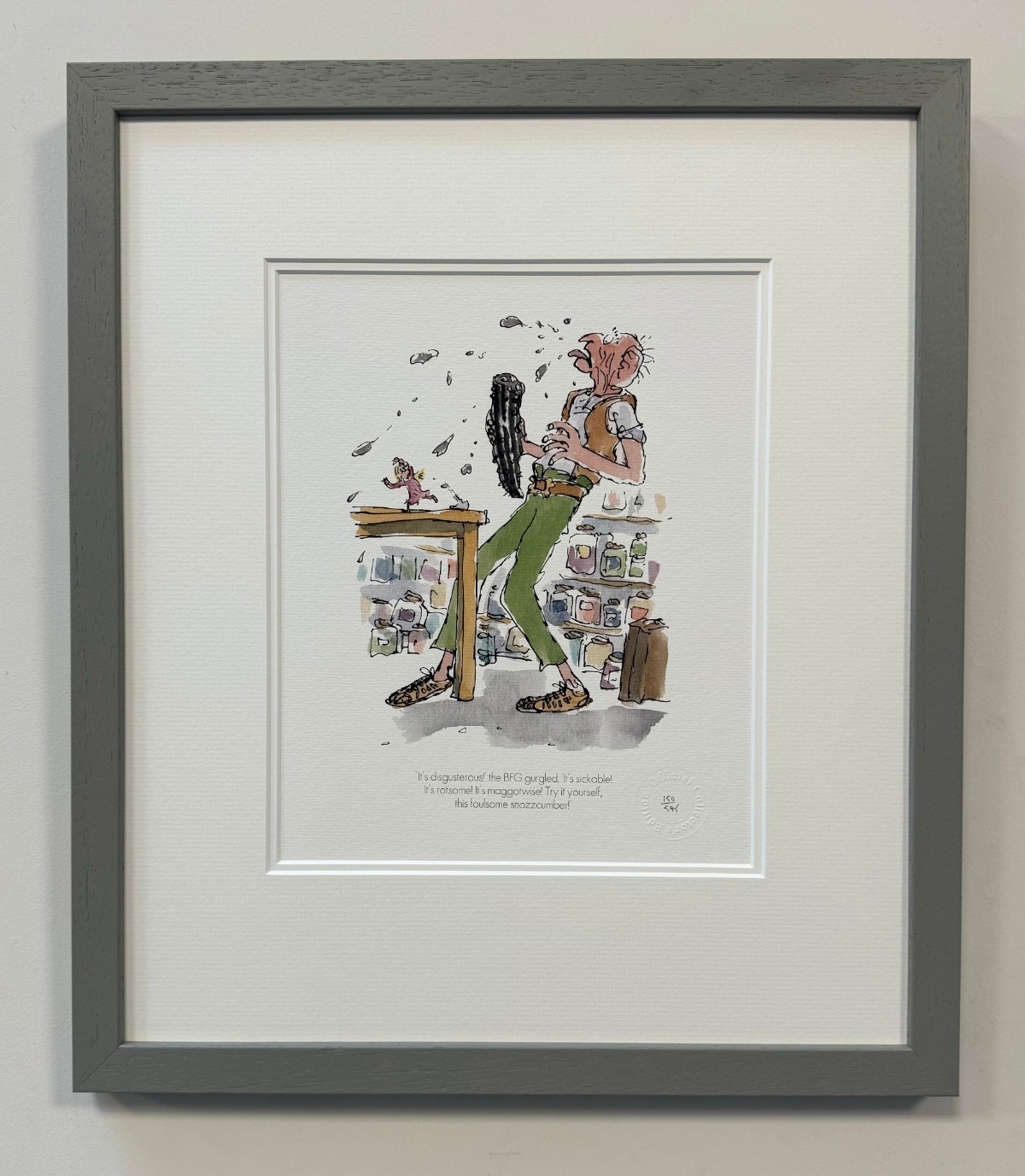 Its Disgusterous! the BFG gurgled by Quentin Blake