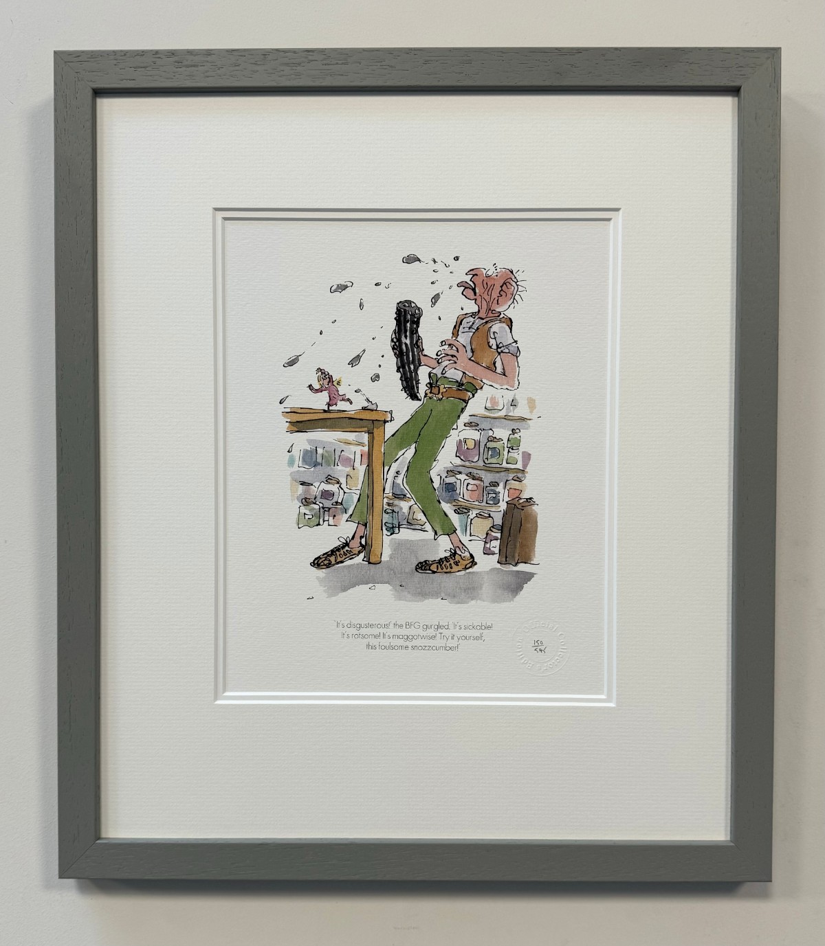 Its Disgusterous! the BFG gurgled by Sir Quentin Blake