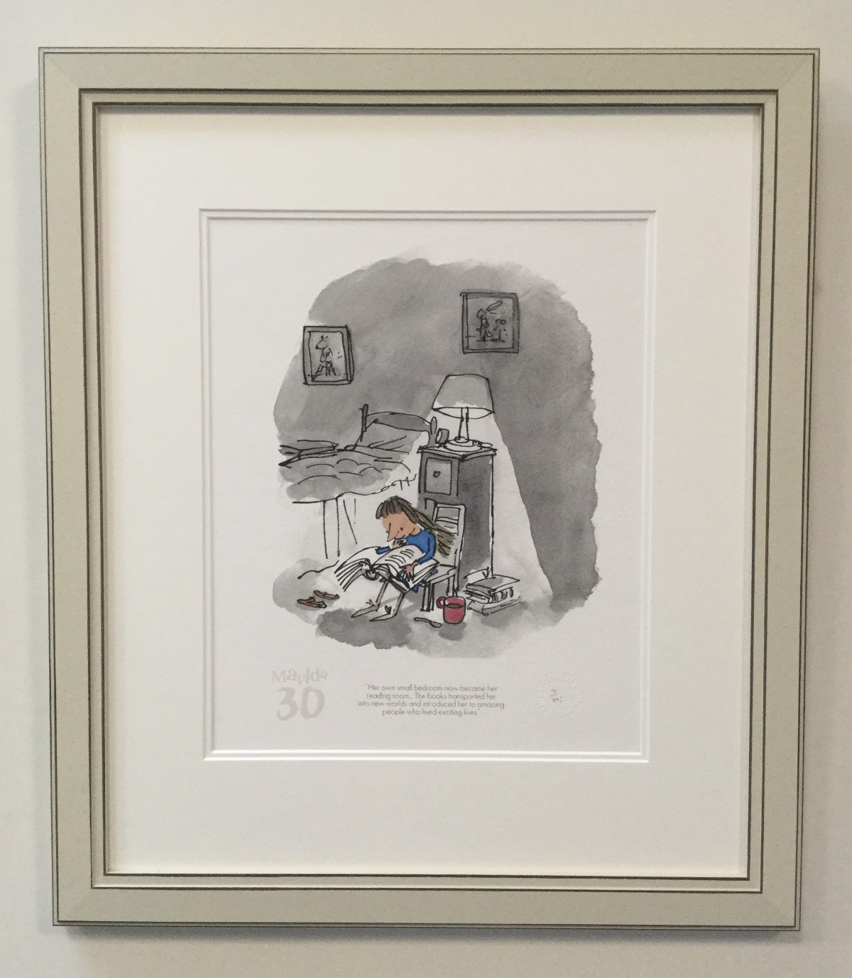 Matilda 30th - Her Own Small Bedroom by Sir Quentin Blake