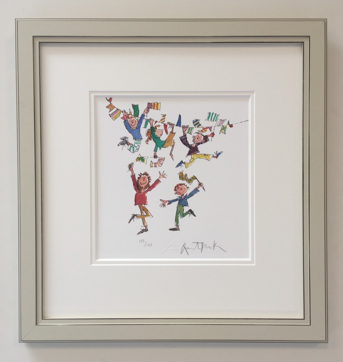 (Signed) - Celebration by Sir Quentin Blake