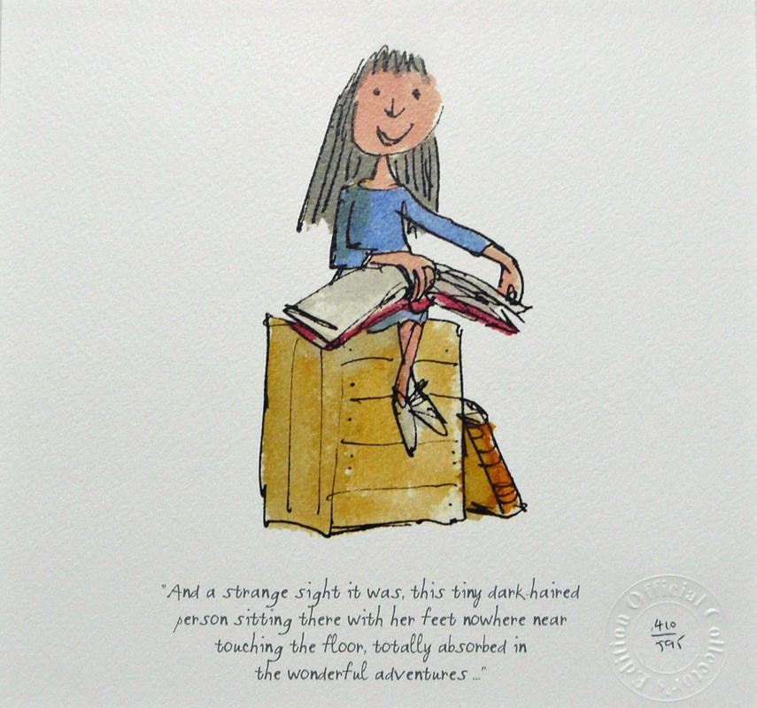 Totally absorbed in wonderful adventures by Quentin Blake, Children | Nostalgic | Illustrative