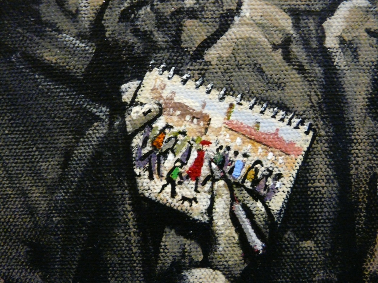 Lowry Sketching a Crowd by James Milroy Lowry Sketching a Crowd by James Milroy, Lowry | Local | Northern | Nostalgic
