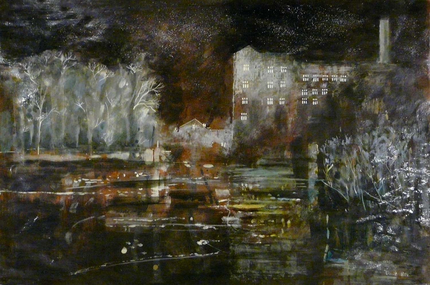 The Millpond by David Bez, Northern | Nostalgic | Landscape | Water