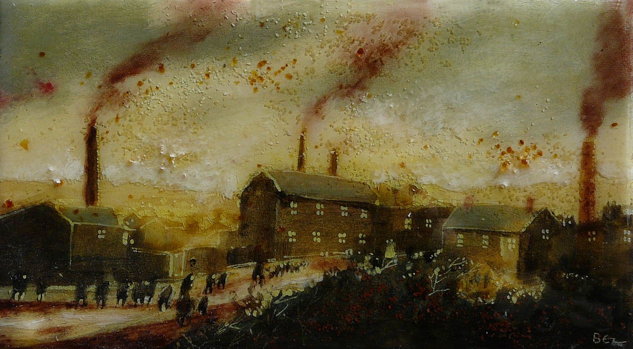 The School Run by David Bez, Children | Nostalgic | Northern | Industrial | Landscape