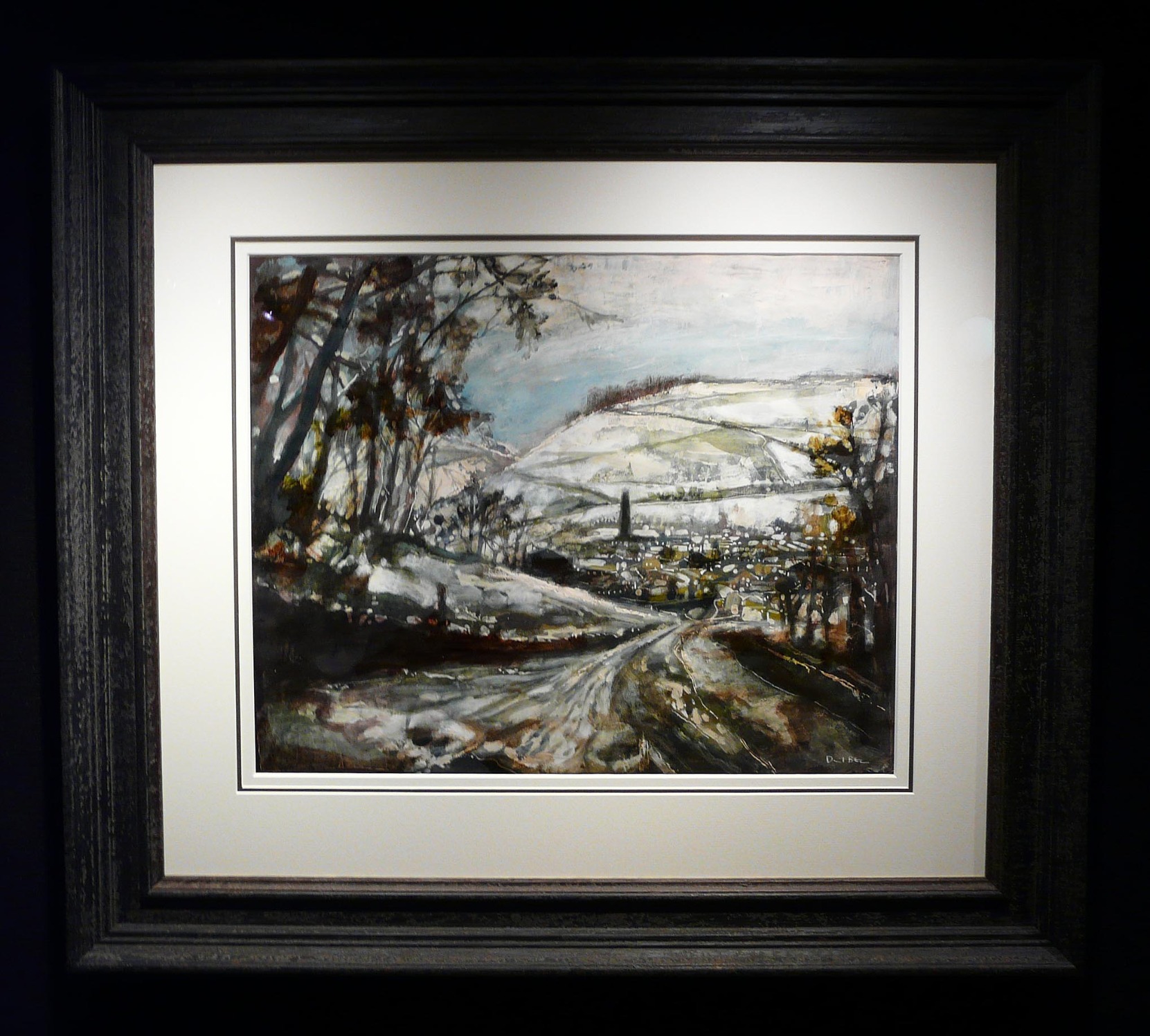 The Only Road into Town by David Bez, Northern | Nostalgic | Snow | Landscape | Local