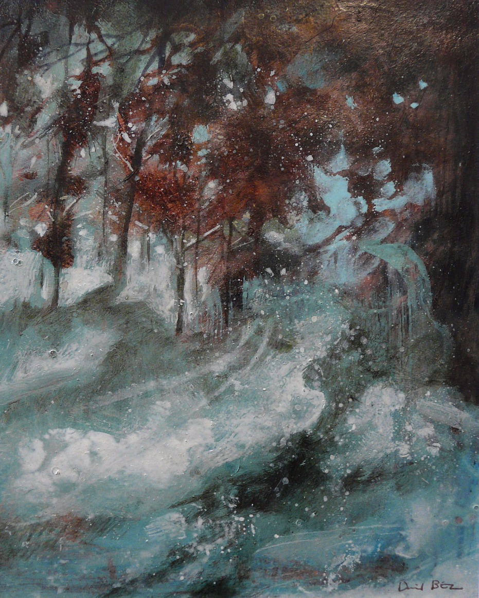 Conifers in Snow I by David Bez Conifers in Snow I by David Bez, Snow | Abstract | Landscape