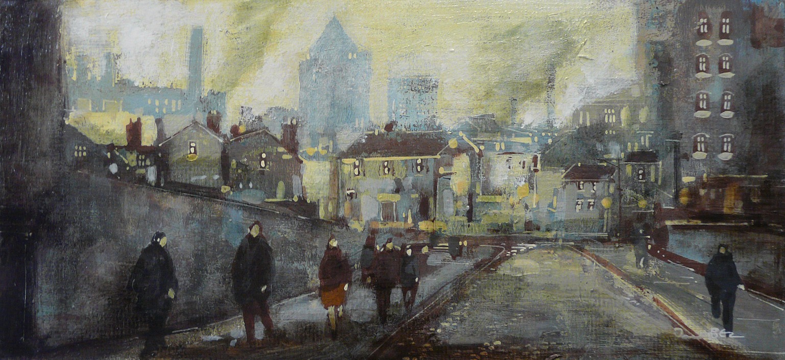 Town Traffic by David Bez, Northern | Nostalgic | Industrial | Landscape