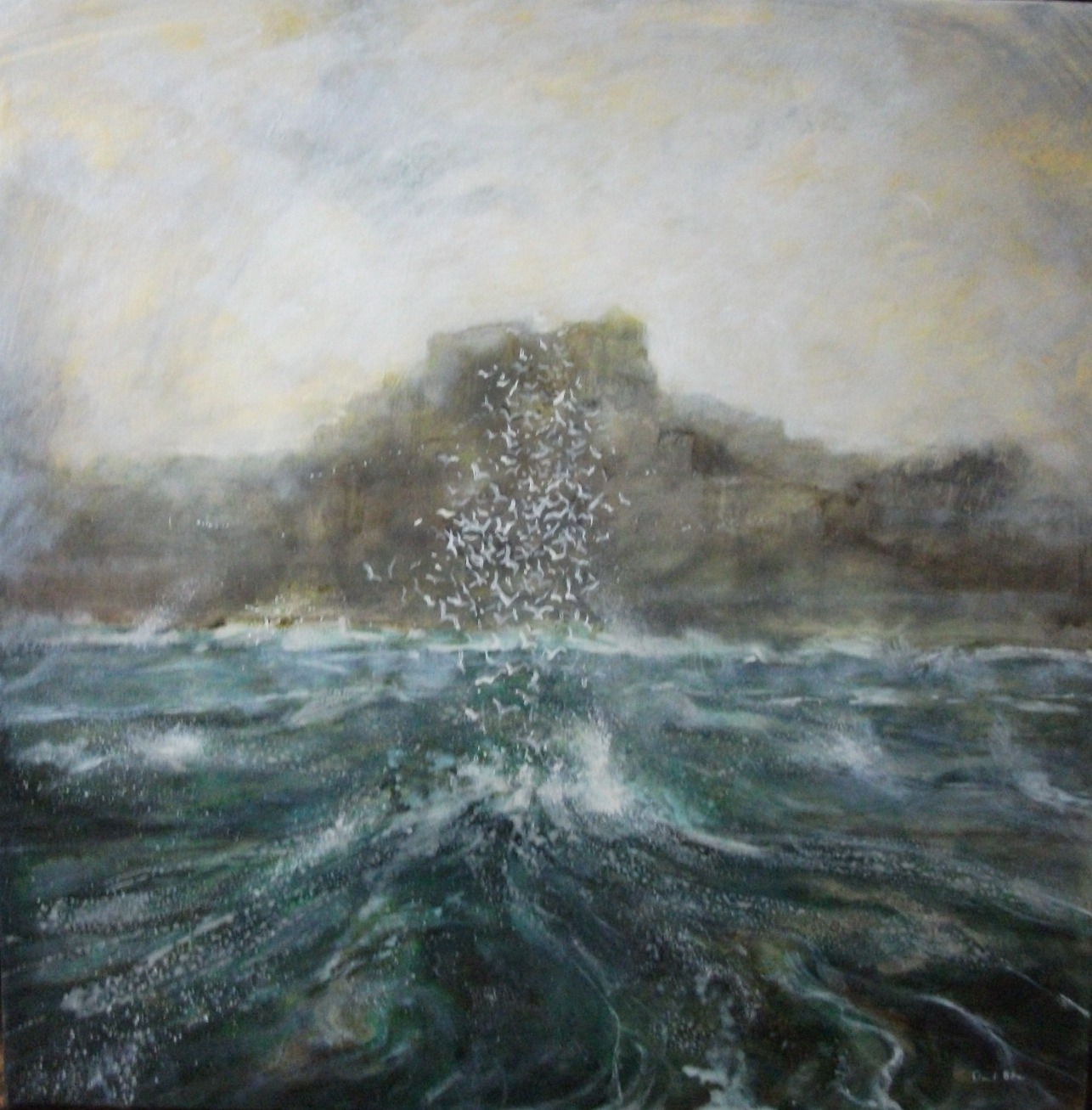 Murmuration by David Bez, Bird | Sea | Landscape