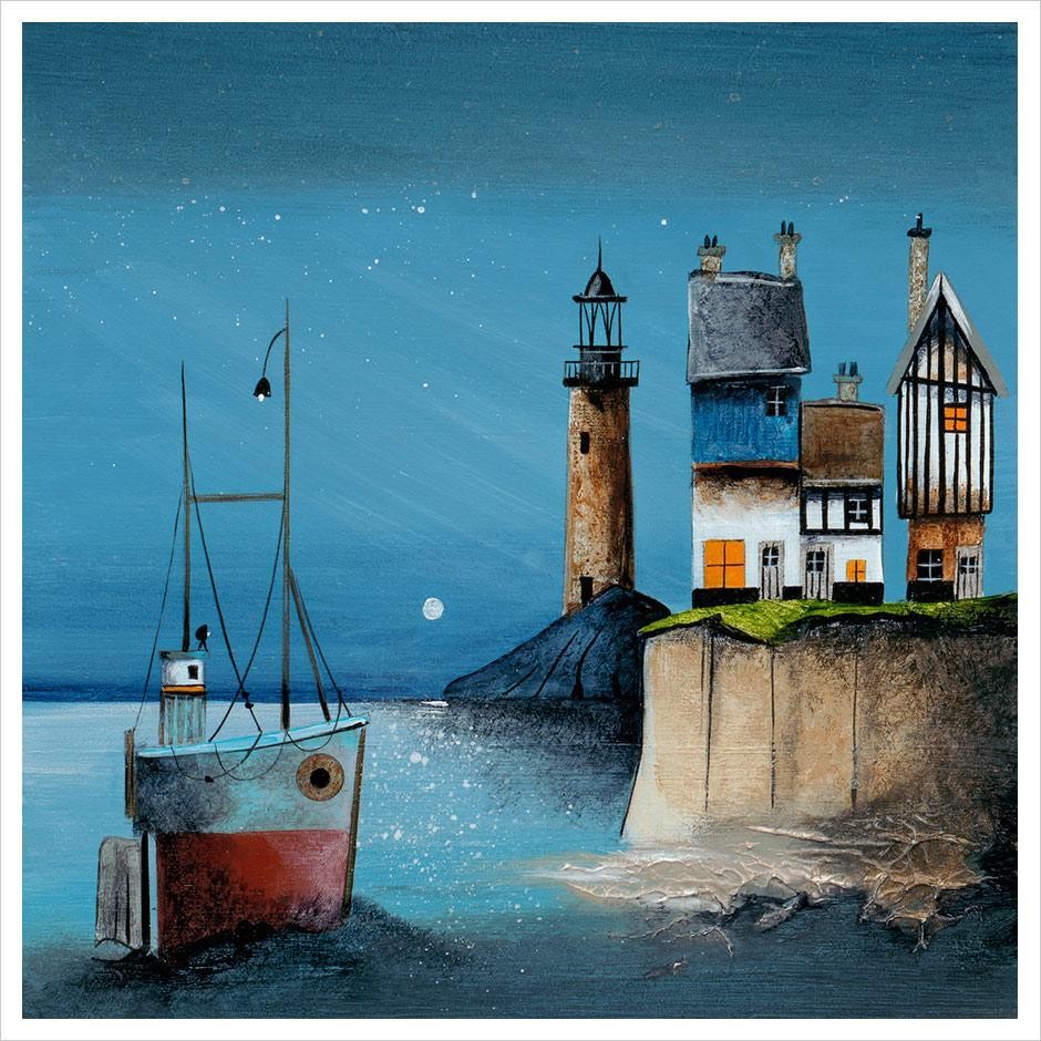 Moonlit Harbour by Gary Walton