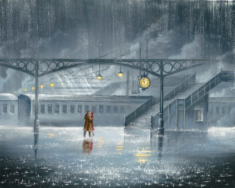 Hold me Once More by Jeff Rowland, Couple | Love | Romance | Train | Transport