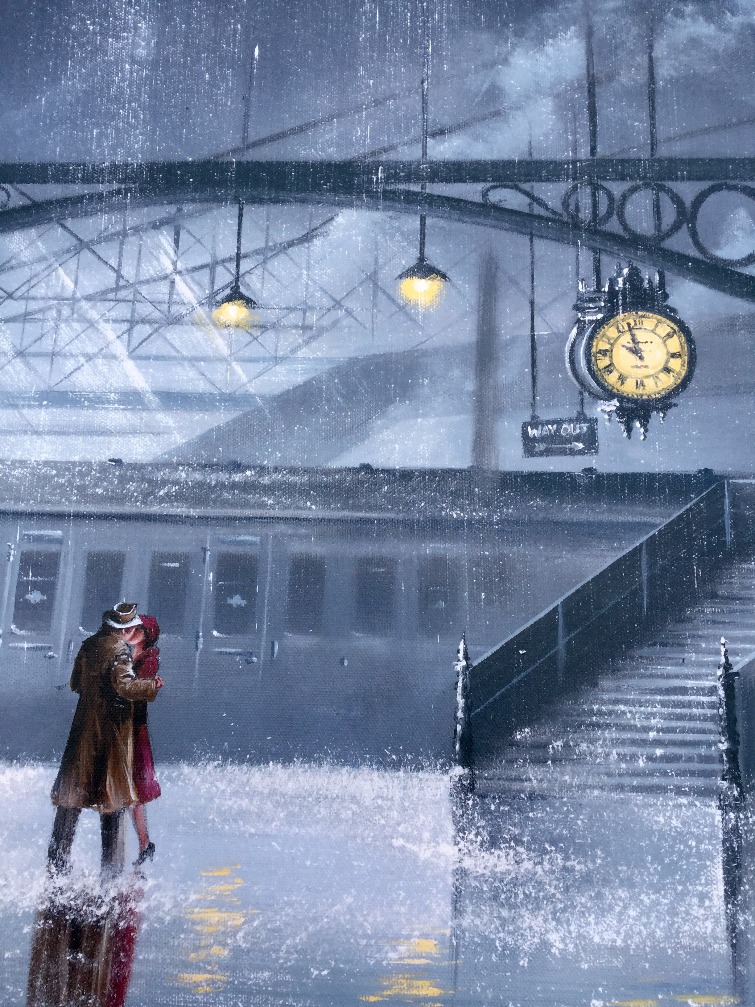 Hold me Once More by Jeff Rowland, Couple | Love | Romance | Train | Transport