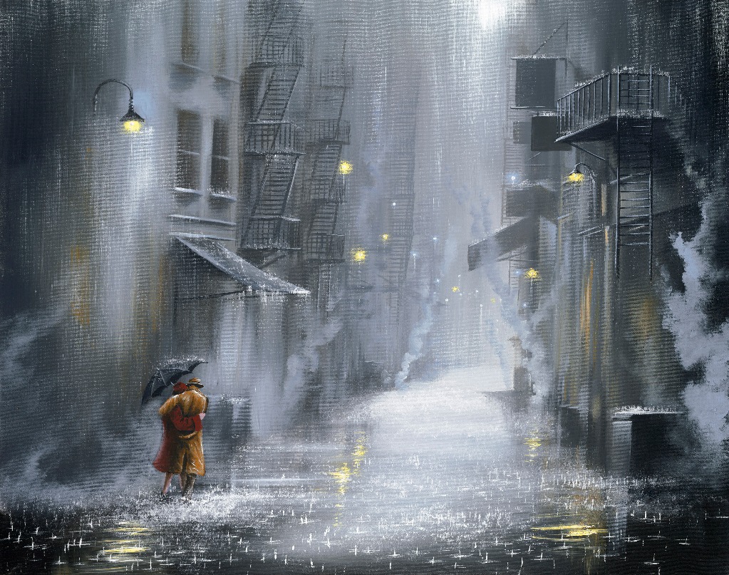 Street Light Stroll by Jeff Rowland, Couple | Love | Romance