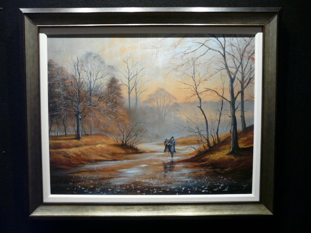 Warm & Glowing by Jeff Rowland, Couple | Nostalgic | Figurative | Landscape | Love | Romance