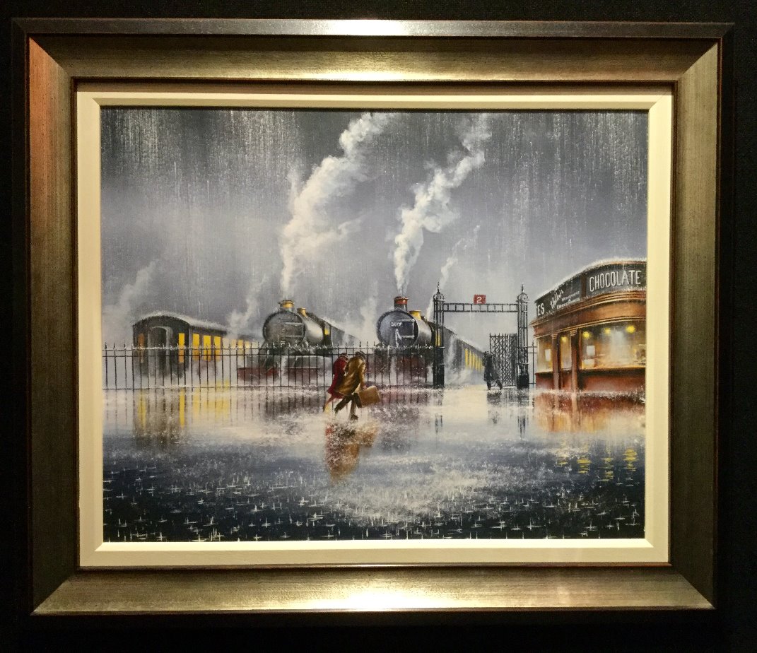 We're Almost there by Jeff Rowland, Train | Transport | Figurative | Romance | Love | Nostalgic | Rare