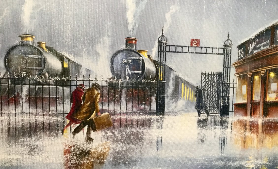 We're Almost there by Jeff Rowland, Train | Transport | Figurative | Romance | Love | Nostalgic | Rare