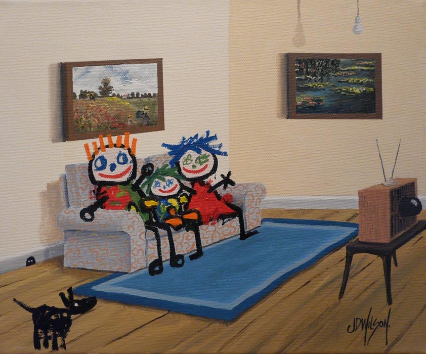 Family Viewing by John D Wilson Family Viewing by John D Wilson, Children | Nostalgic | Humour