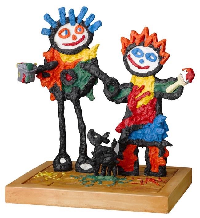 Friends Forever by John D Wilson, Dog | Children | Humour | Sculpture | Special Offer