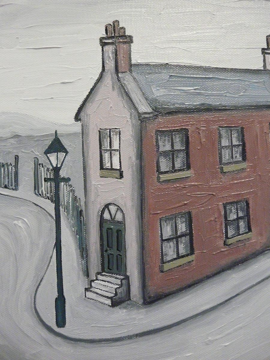 The Little Terrace by John D Wilson, Local | Lowry | Family | Northern | Nostalgic | Landscape