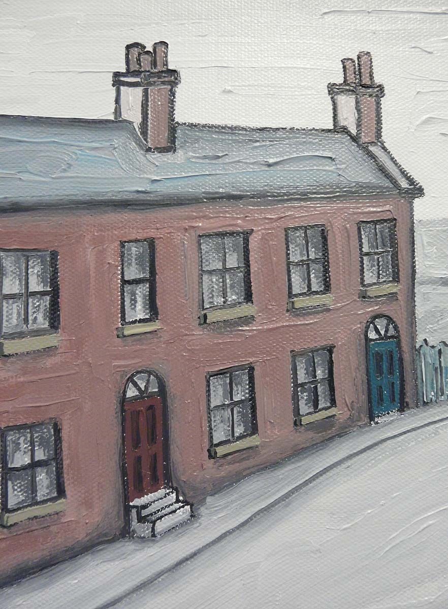 The Little Terrace by John D Wilson, Local | Lowry | Family | Northern | Nostalgic | Landscape