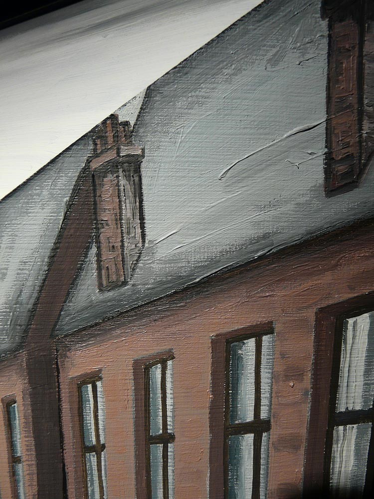 Street Scene Original by John D Wilson Street Scene Original by John D Wilson, Northern | Nostalgic | Lowry | Industrial | Landscape | 3D