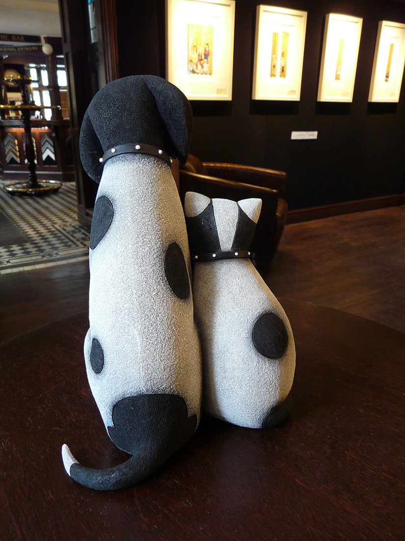 Neighbours by Doug Hyde Neighbours by Doug Hyde, Sculpture | Dog | Cat | Rare