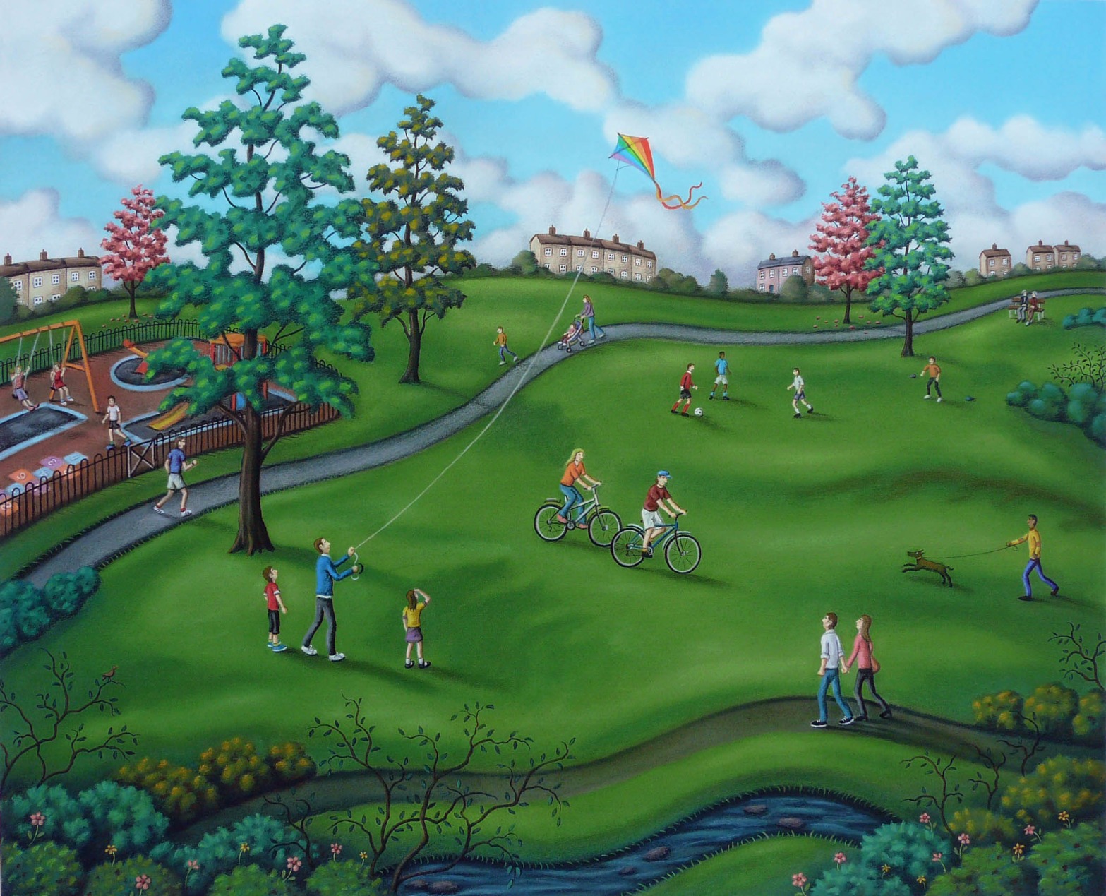 Parklife by Paul Horton, Family | Landscape | Children | Animals | Football | Dog