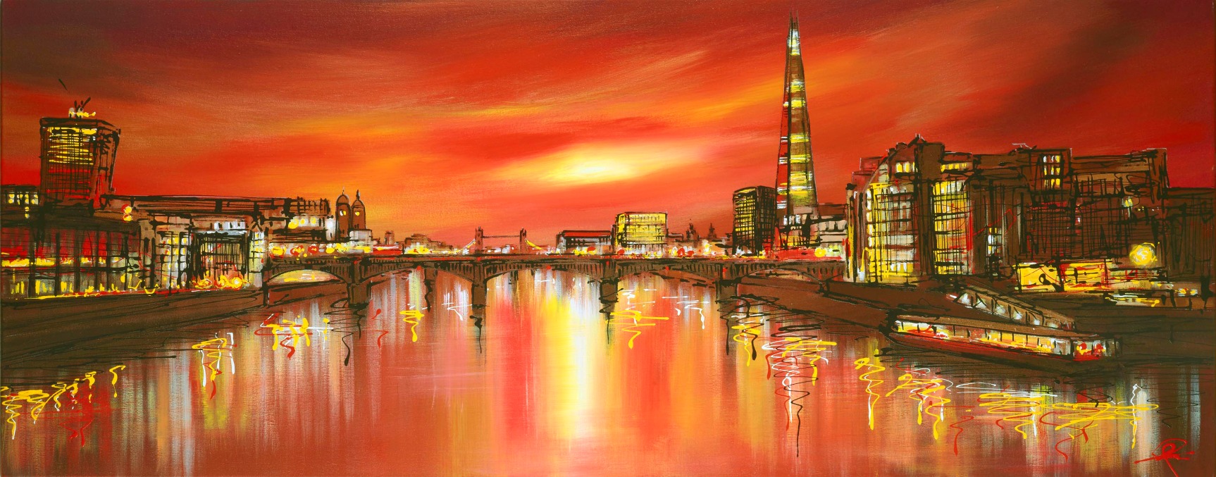 Towering Shard by Paul Kenton, Landscape | London | Abstract