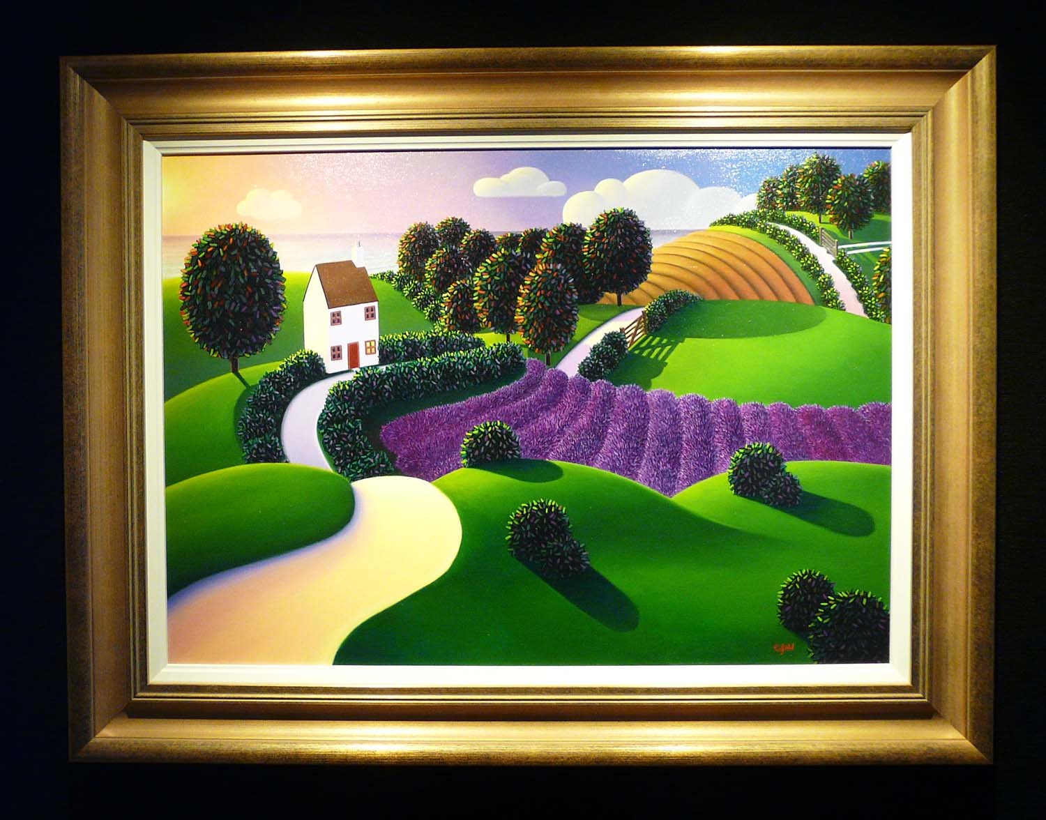 Lavender Sunset by Paul Corfield, Landscape | Abstract