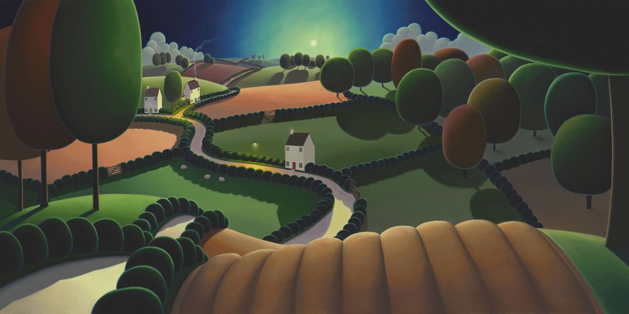 Bathed in Moonlight by Paul Corfield Bathed in Moonlight by Paul Corfield, Landscape | Rare