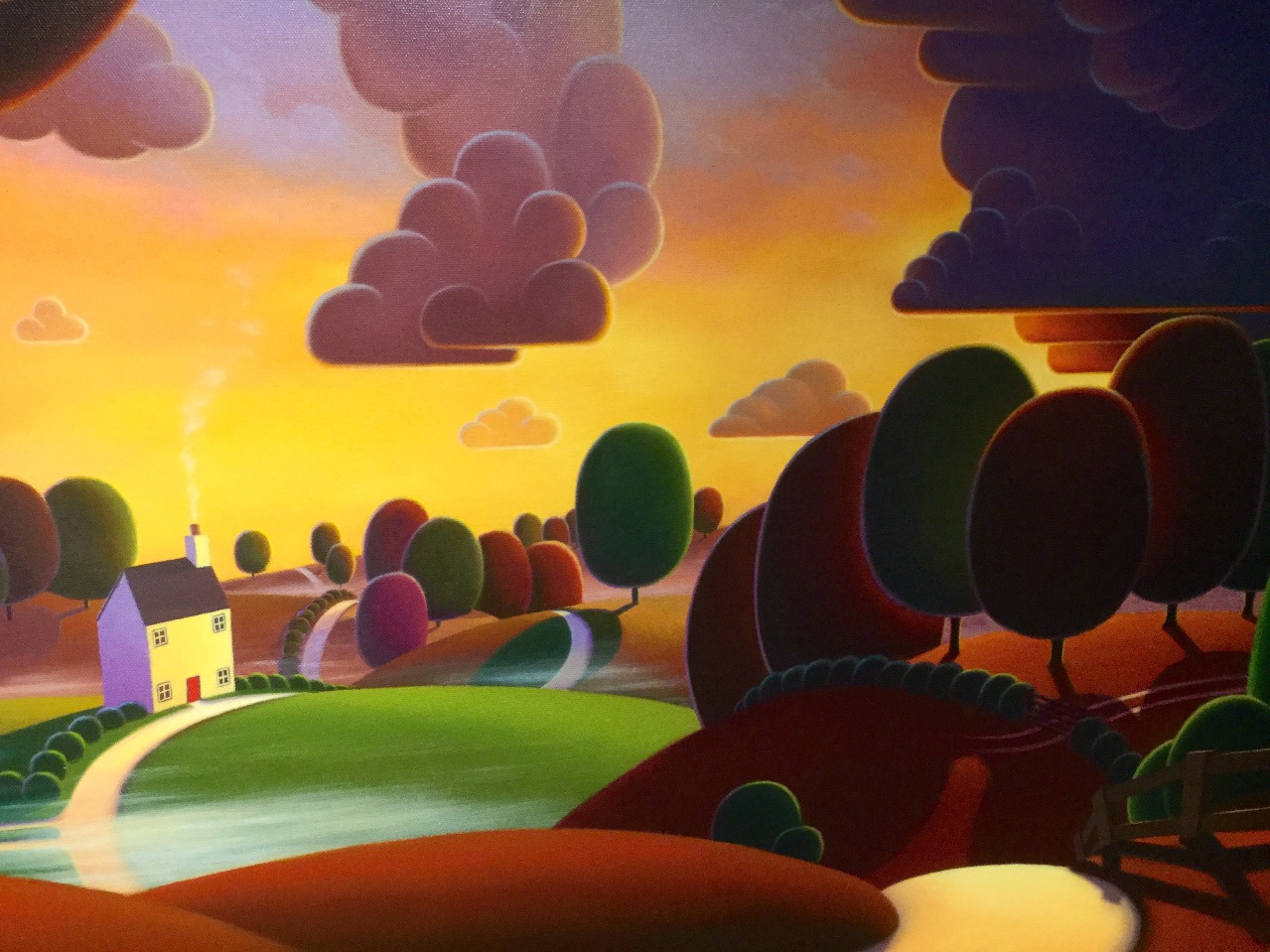 Morning's Misty Veil by Paul Corfield, Landscape