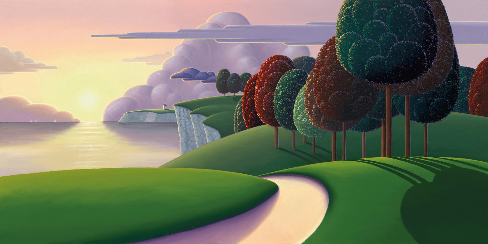 Paradise Bay by Paul Corfield, Landscape | Sea