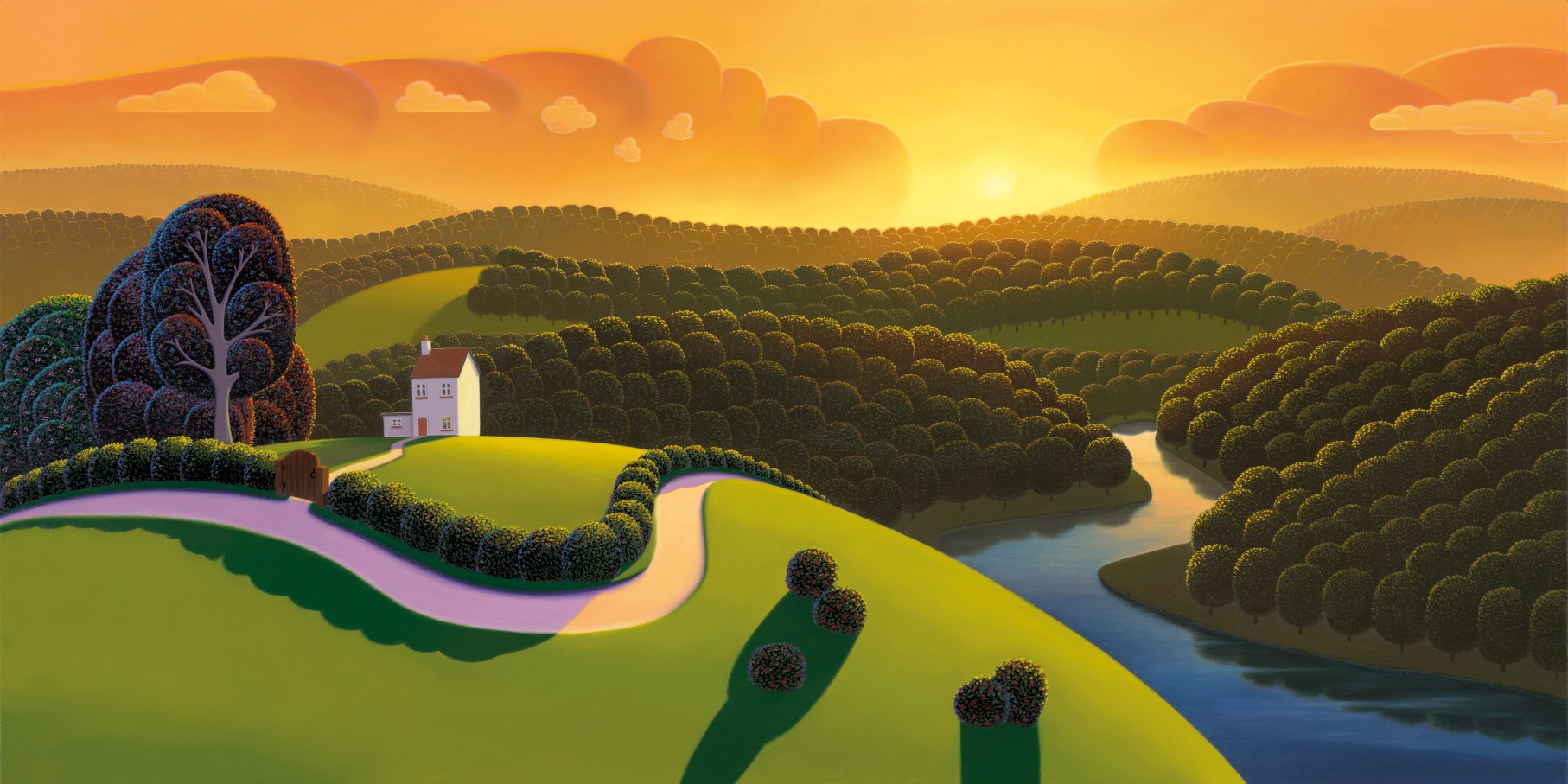 Orange Dawn by Paul Corfield, Landscape