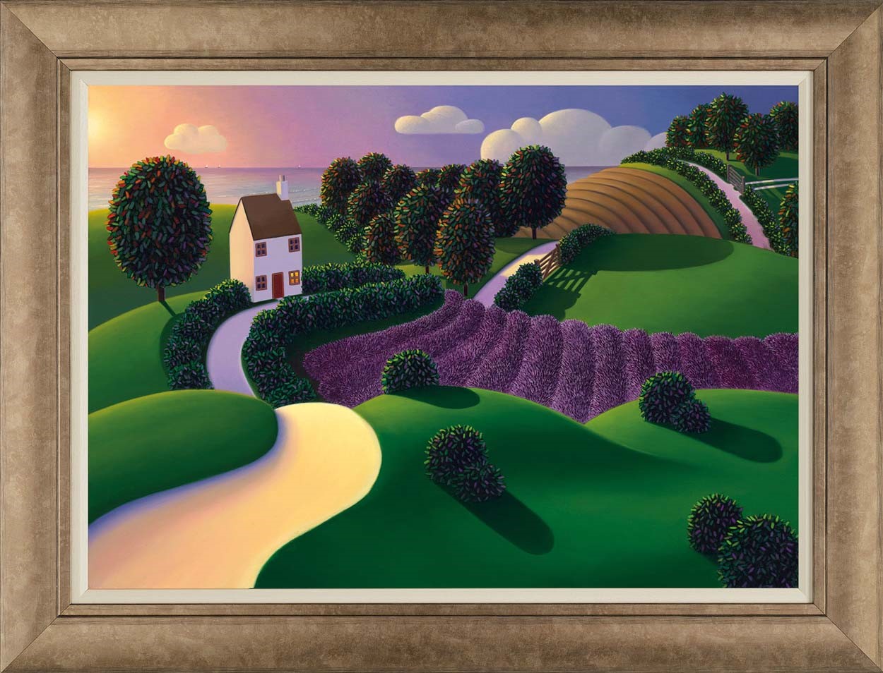 Lavender Sunset by Paul Corfield, Landscape