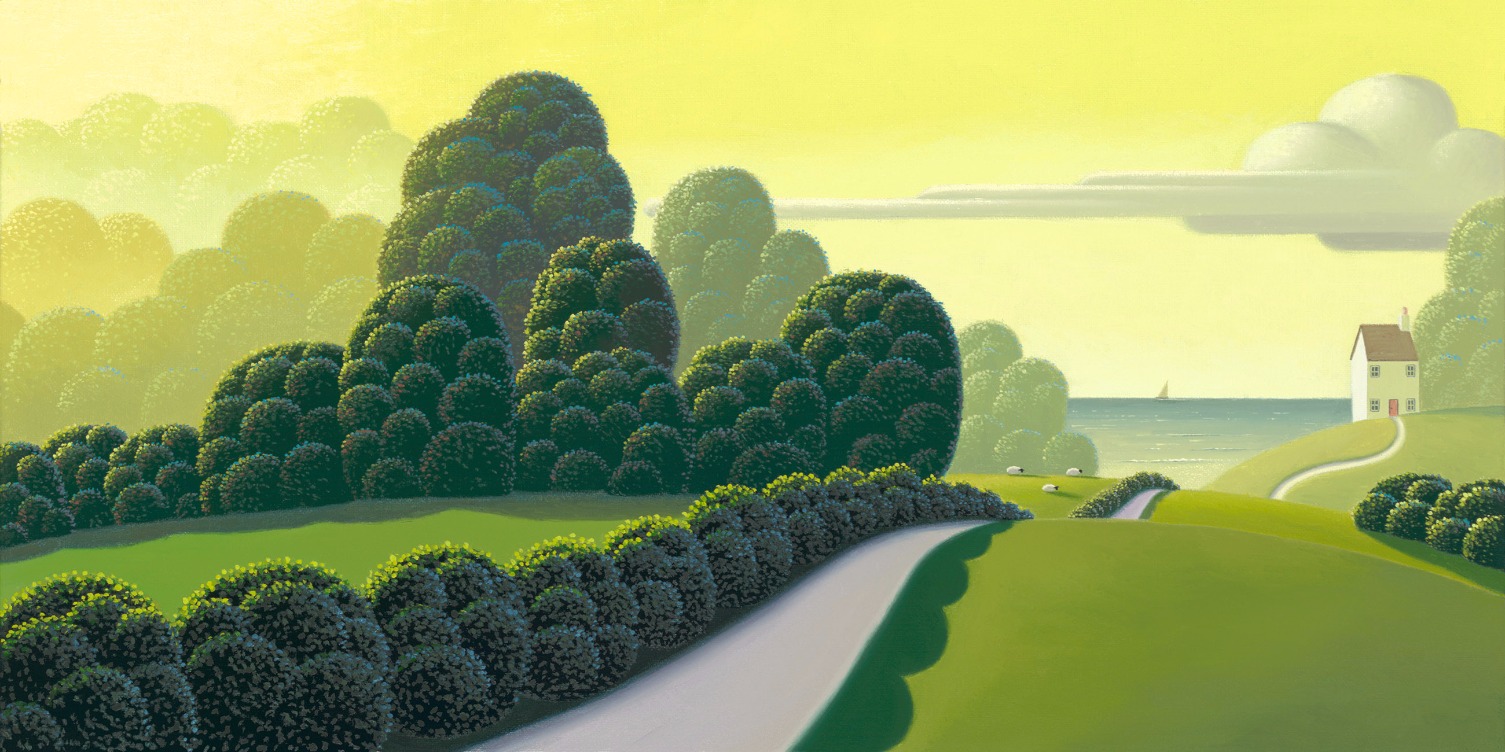 Emerald Mist by Paul Corfield, Landscape | Naive