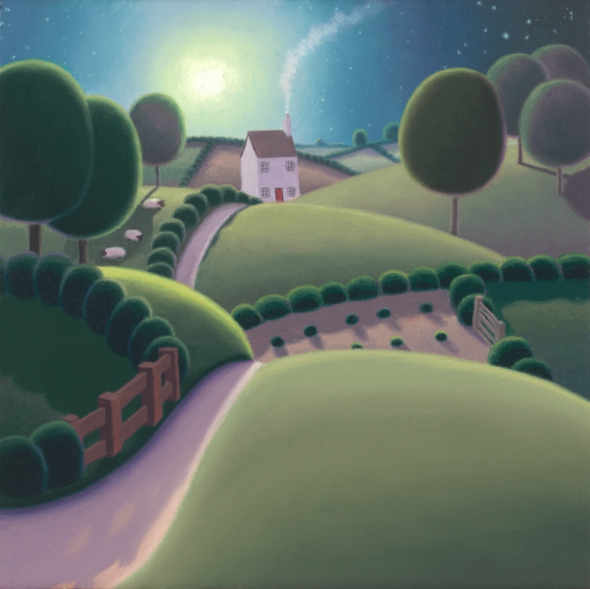 The Way Home by Paul Corfield The Way Home by Paul Corfield, Landscape | Abstract