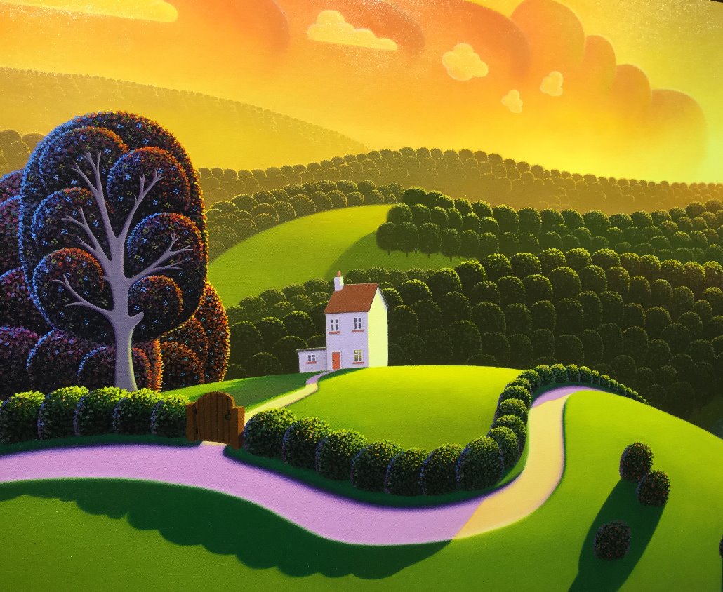 Orange Dawn by Paul Corfield, Abstract | Landscape