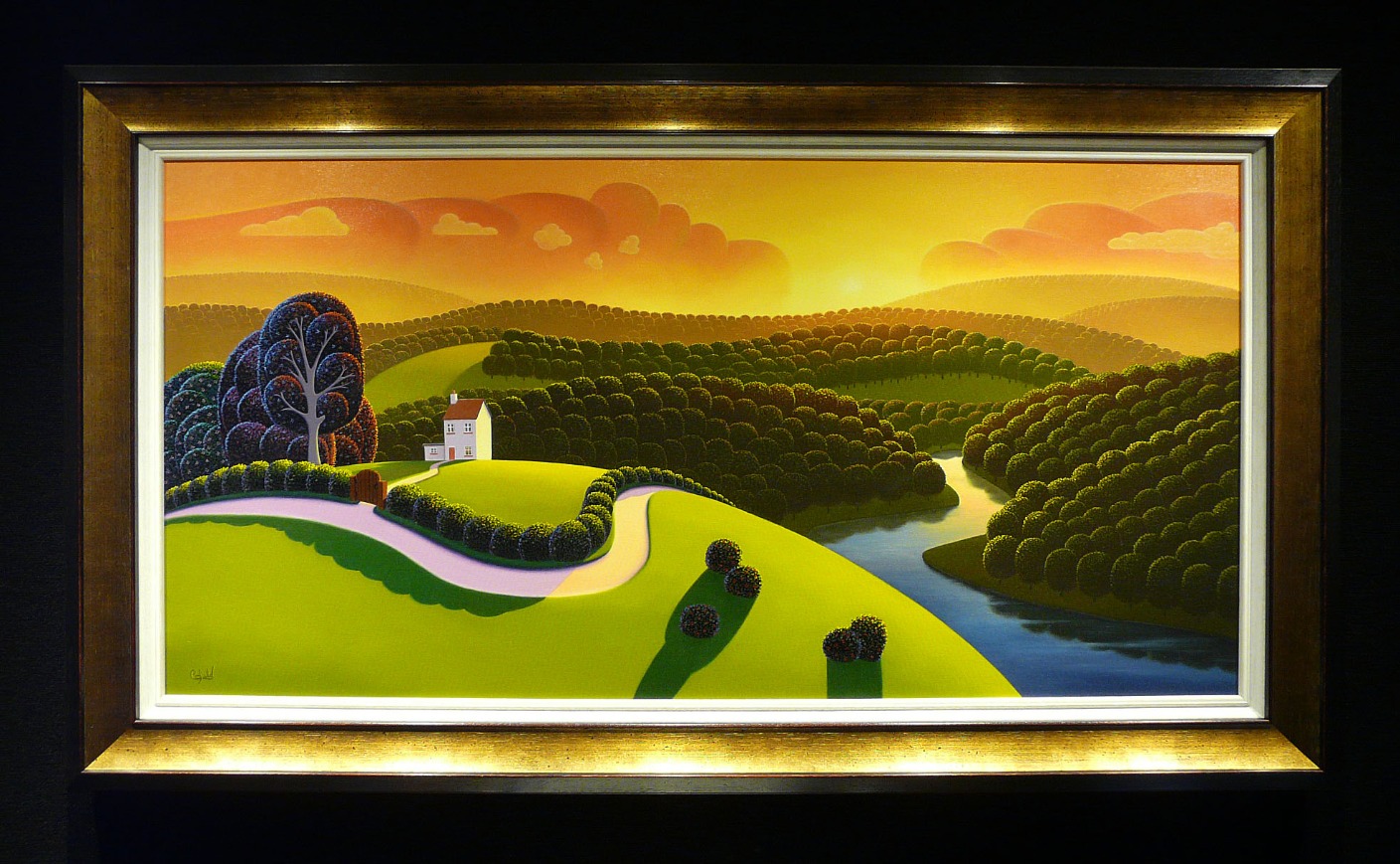 Orange Dawn by Paul Corfield, Abstract | Landscape