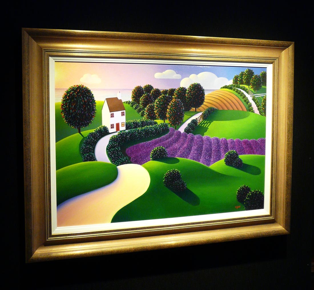 Lavender Sunset by Paul Corfield, Landscape | Abstract