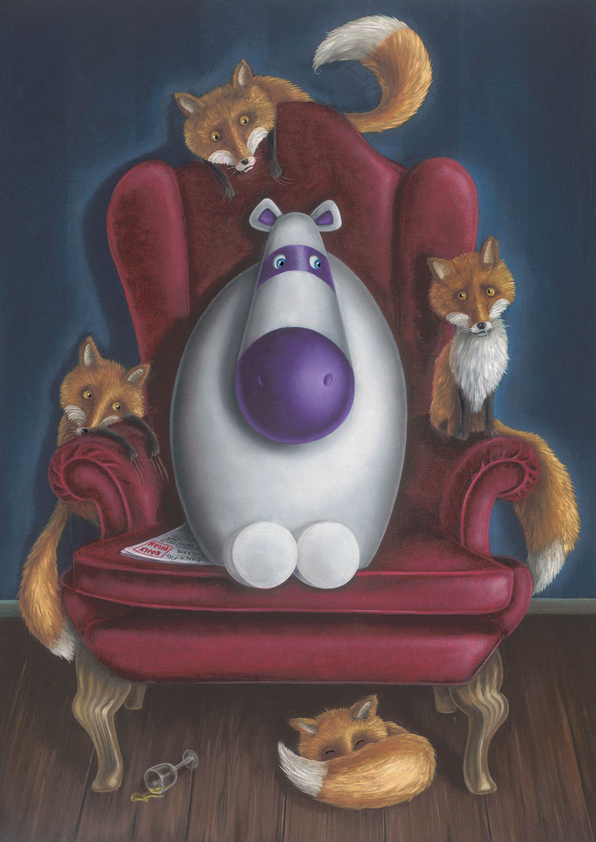 Four Fox Sake by Peter Smith, Fox | Humour