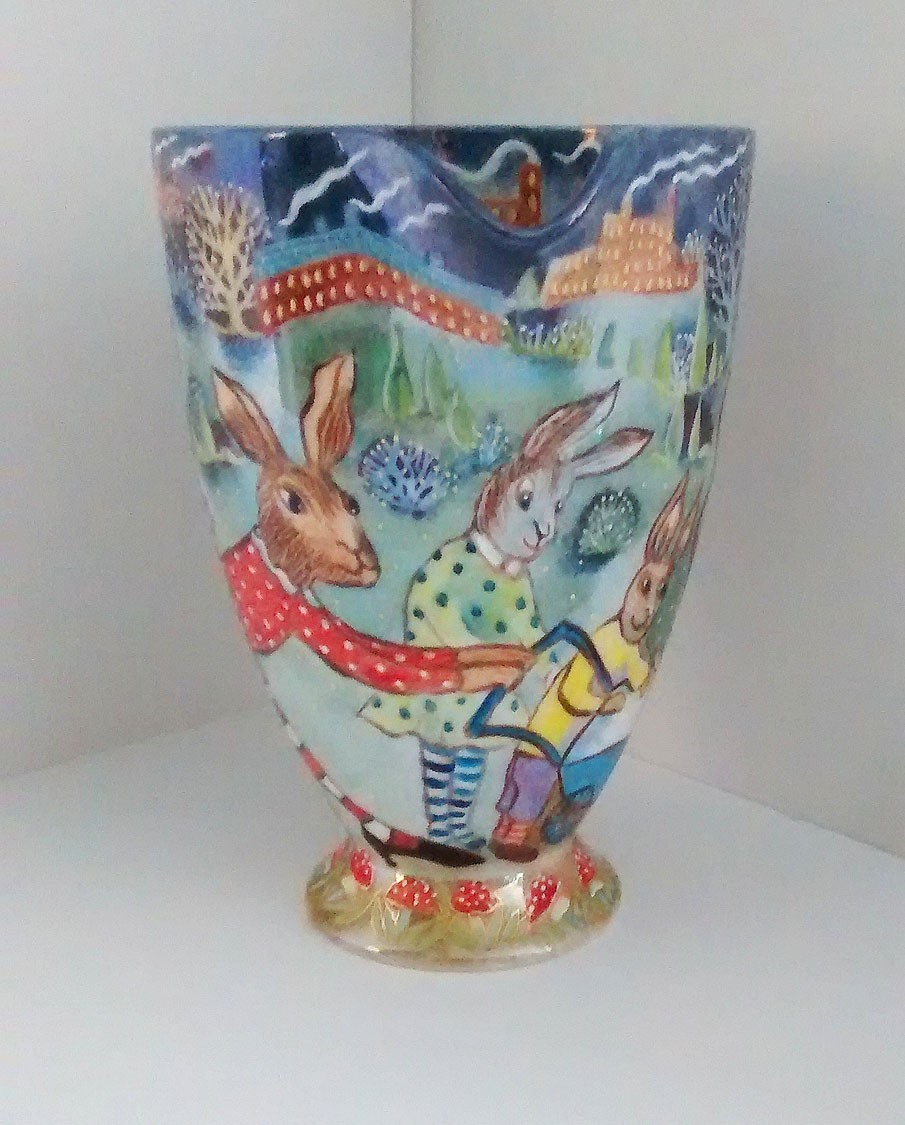 Rabbit Jug by Kate Collins Rabbit Jug by Kate Collins, Animals | Illustrative | Figurative | Sculpture | Dog | Industrial
