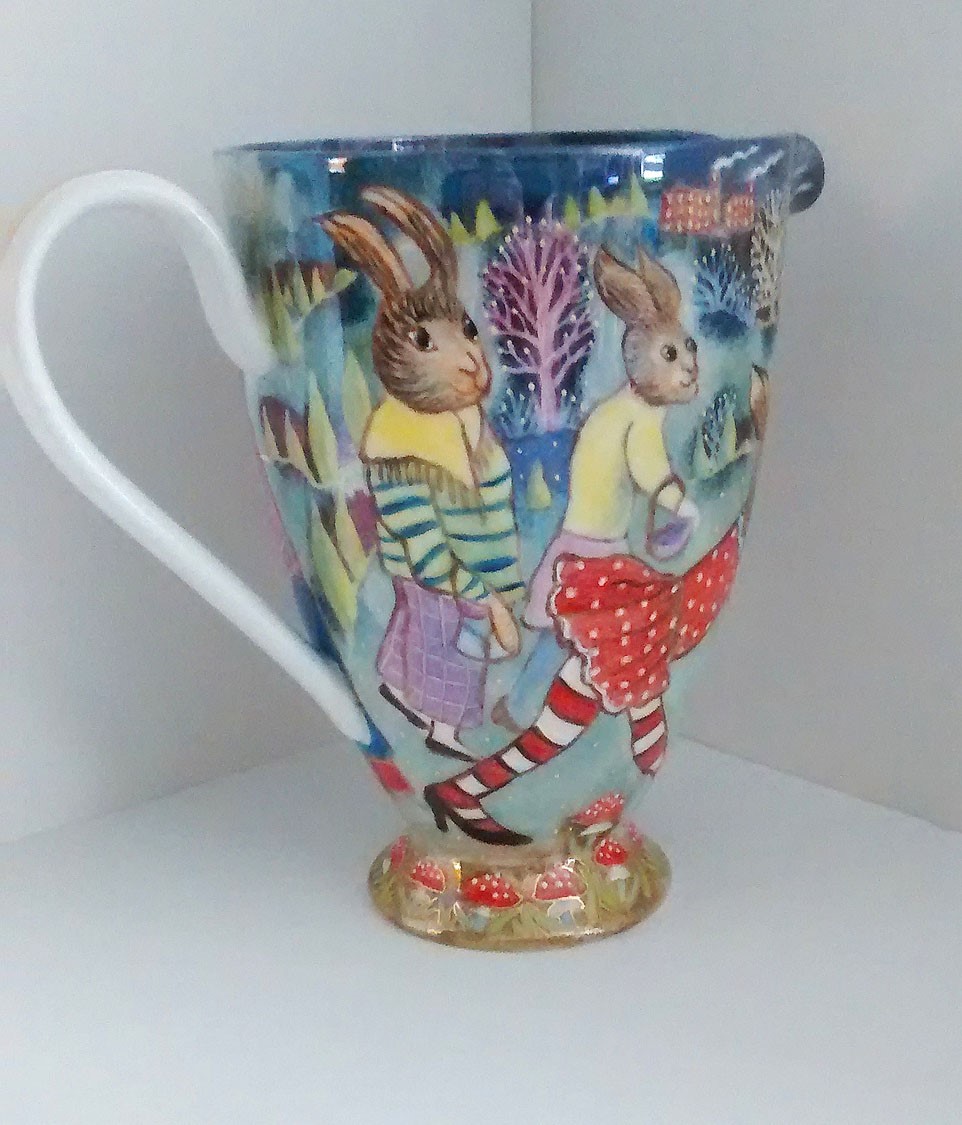 Rabbit Jug by Kate Collins Rabbit Jug by Kate Collins, Animals | Illustrative | Figurative | Sculpture | Dog | Industrial